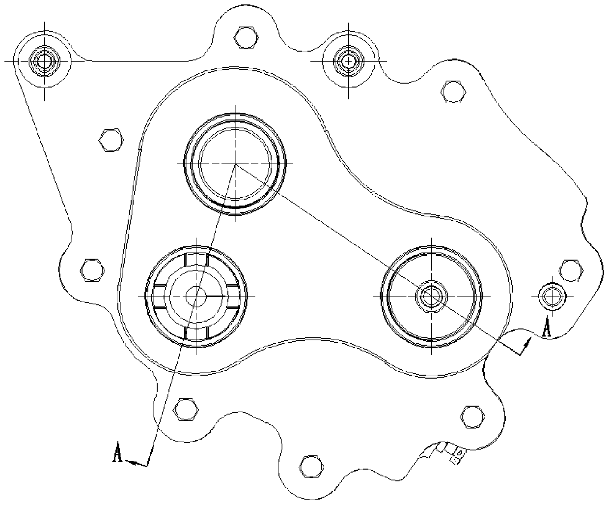Multistage-transmission speed-reduction clearance-elimination gear box for airplanes and clearance-elimination method