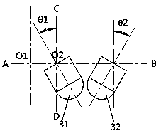 A pdc drill bit with cutting elements arranged in pairs