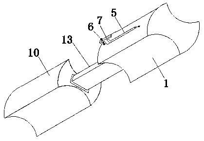 Steel pipe connector for electric tricycle