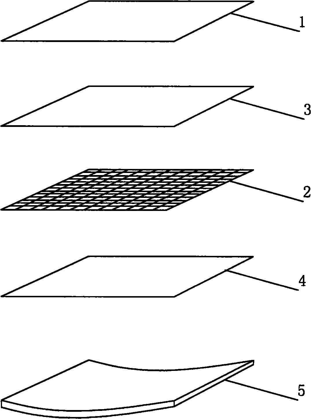 Production method of arc-shaped solar panel