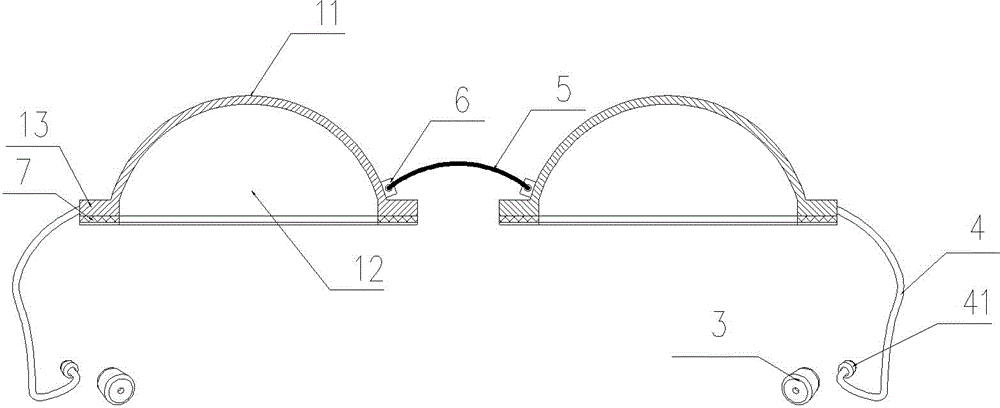 Eye and ear protective device for supine position operation