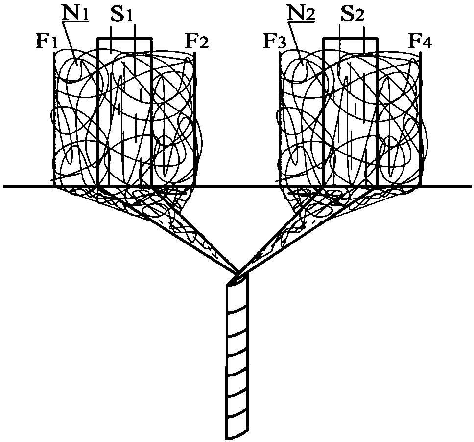 A kind of siro spinning method for nano and micro-scale reinforced short fiber yarn