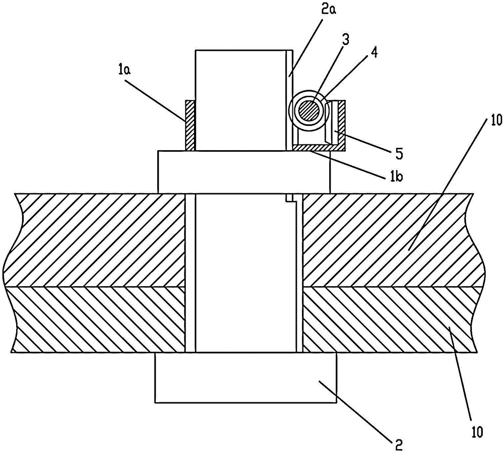 Lateral fastening device in tooth meshing for tin bath bottom brick