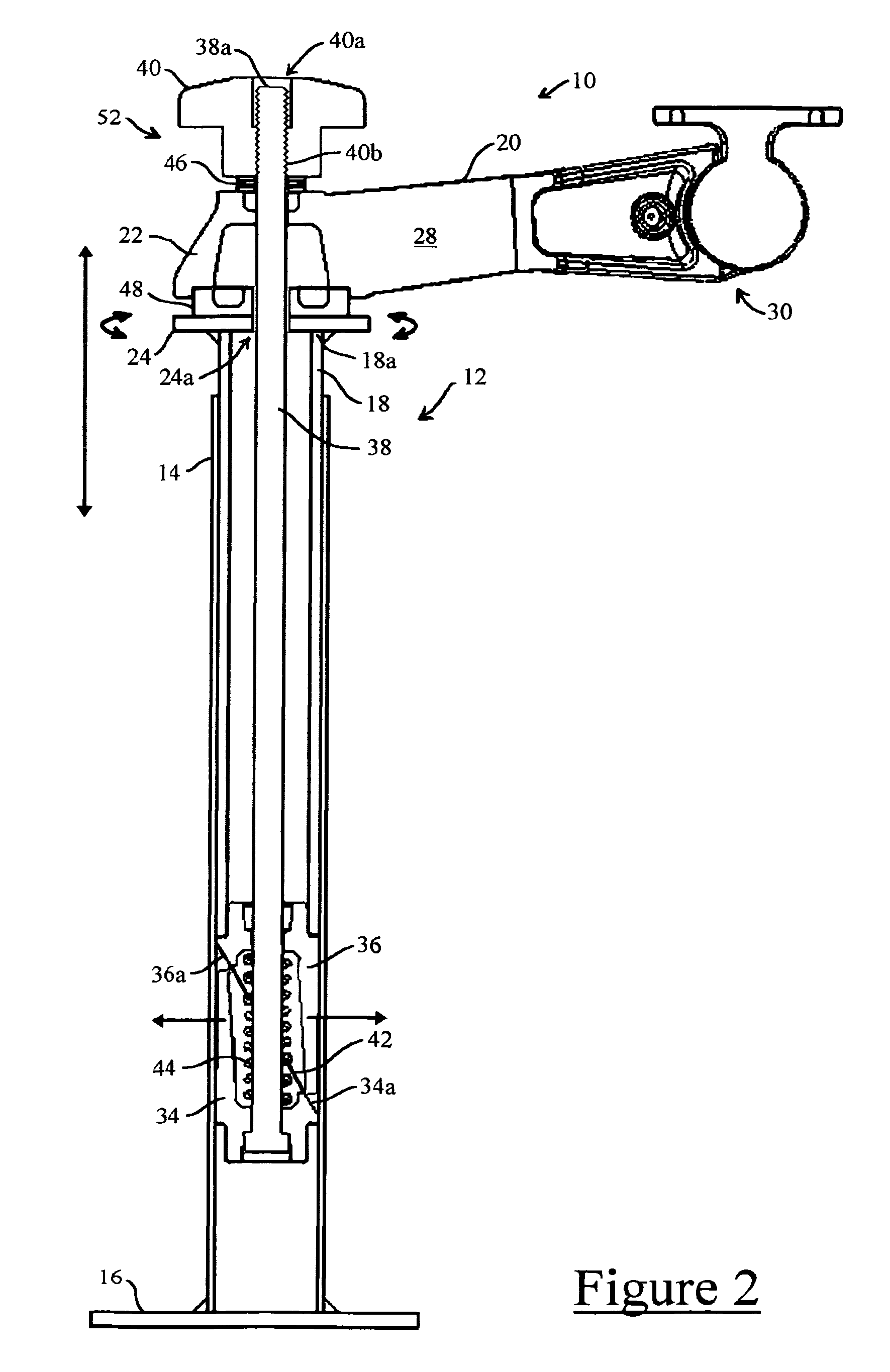 Wedge lock anchor mount