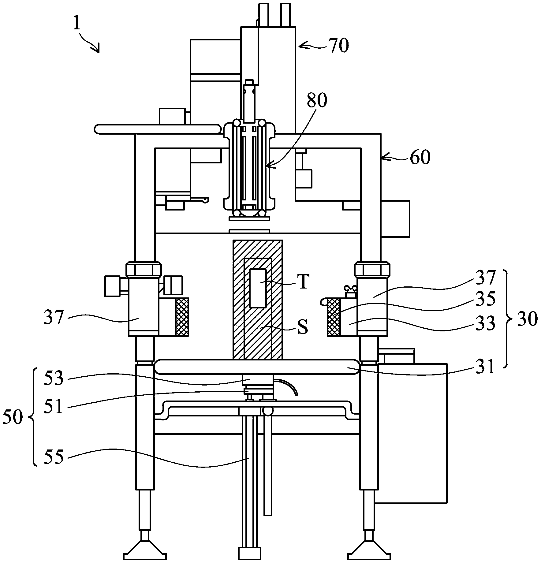 Scanning weighing labeling machine and use method thereof