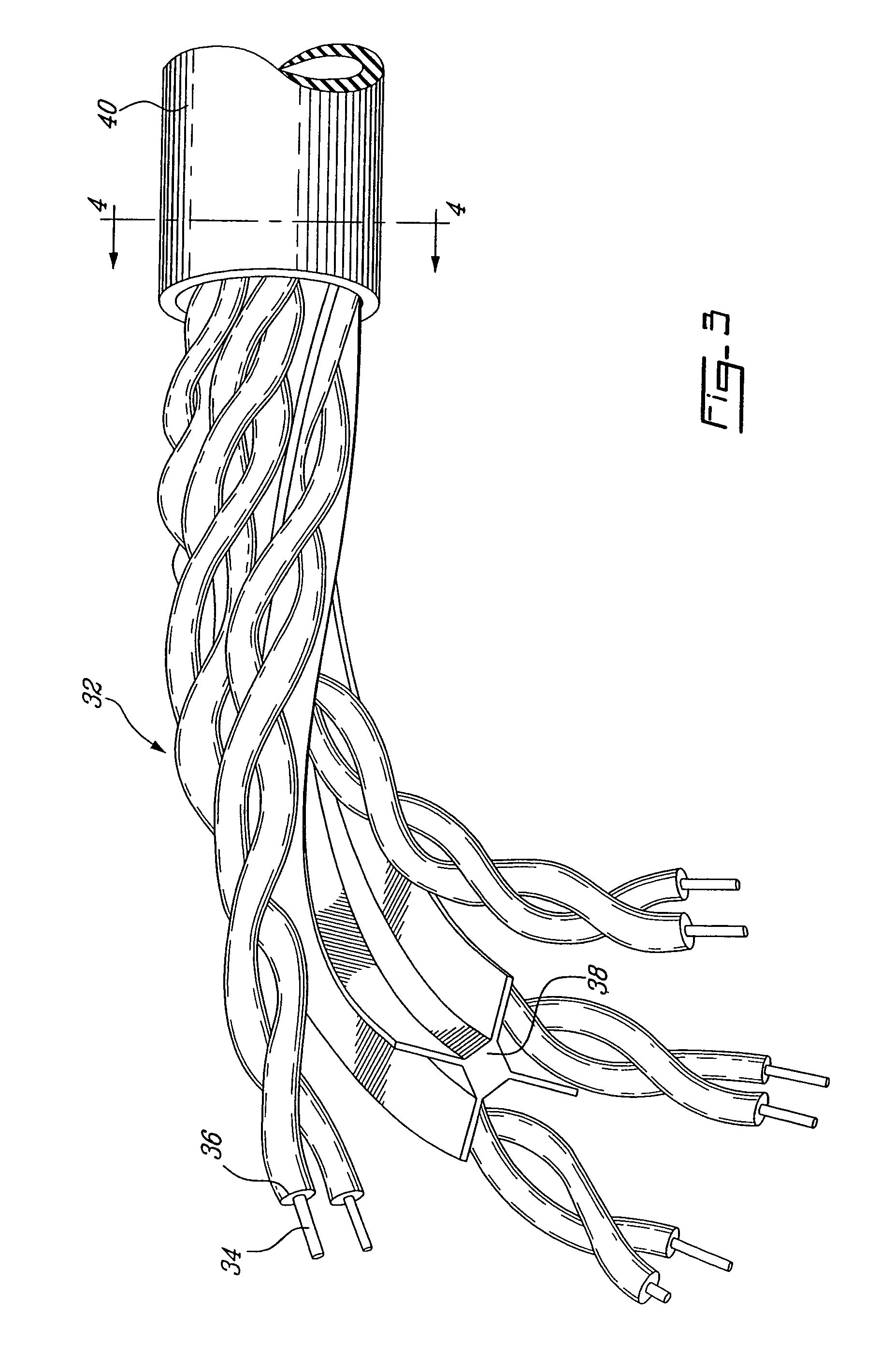 Wire lead guide and method for terminating a communications cable