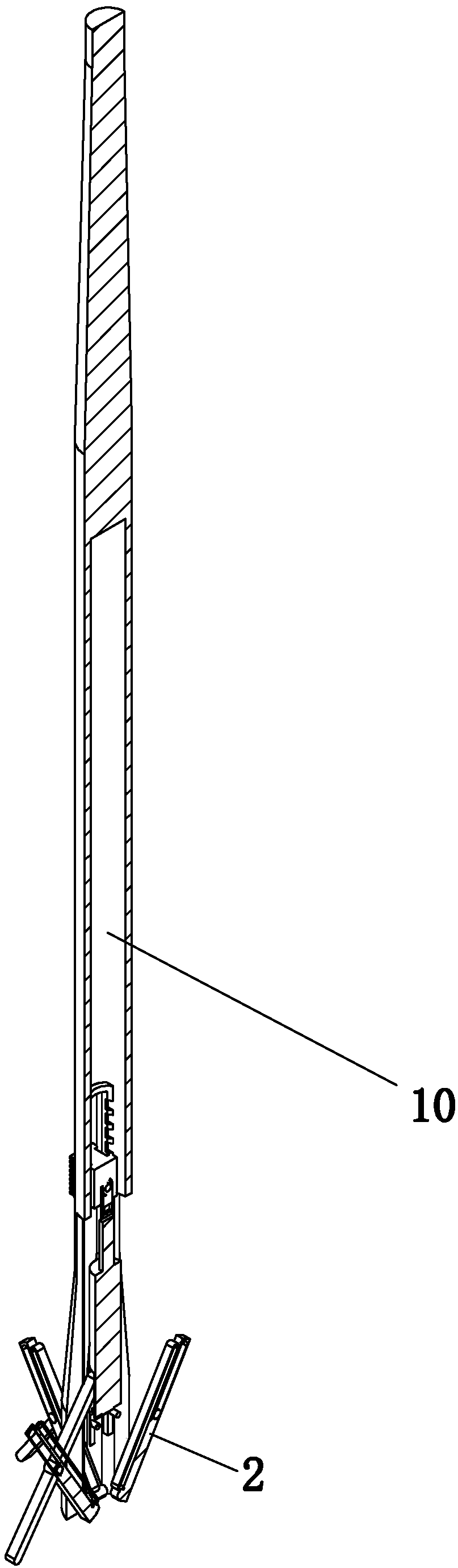 Billiard cue capable of being automatically unfolded and supported