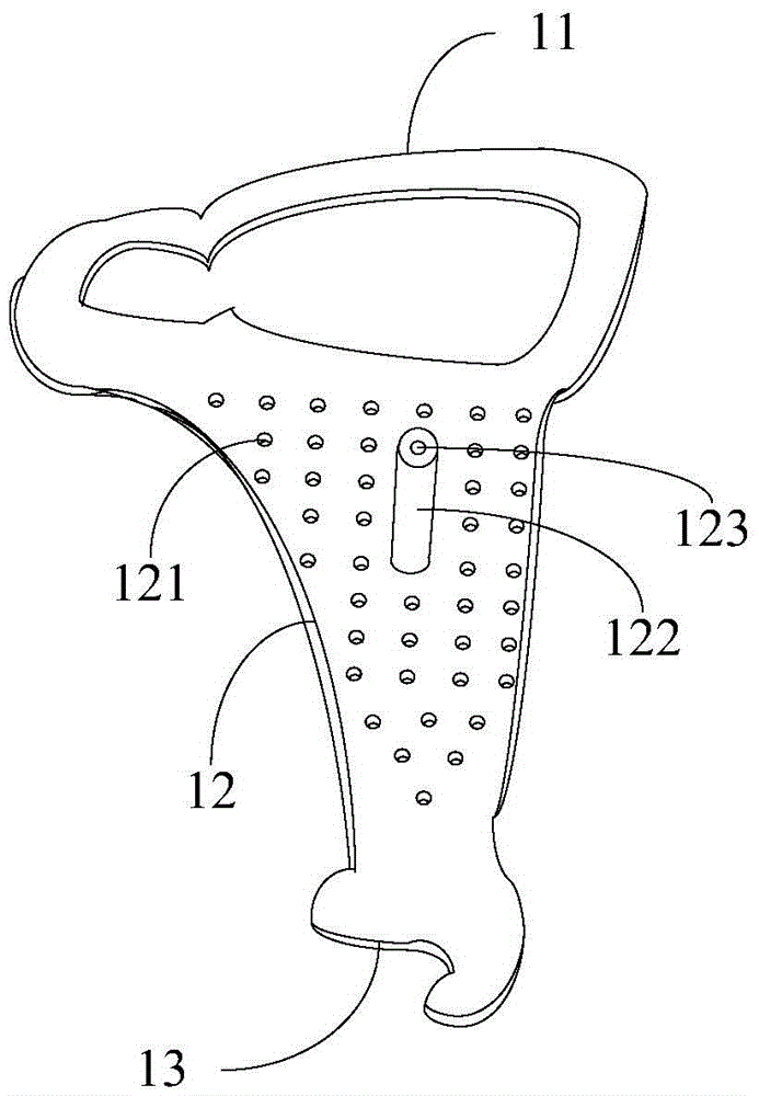 Prosopalgia temperature-controlled radio-frequency thermocoagulation treatment guide plate