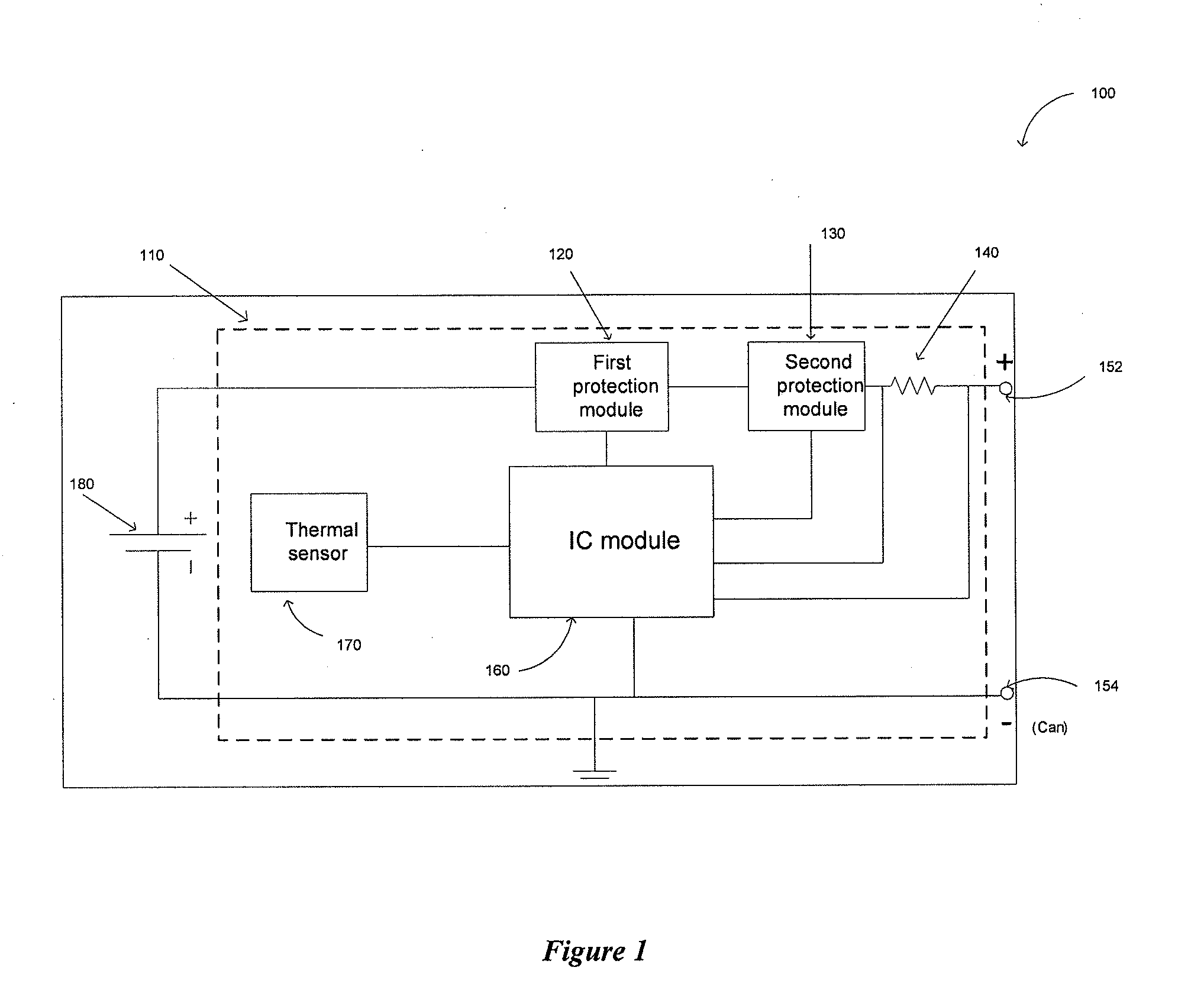 Electronic current interrupt device for battery