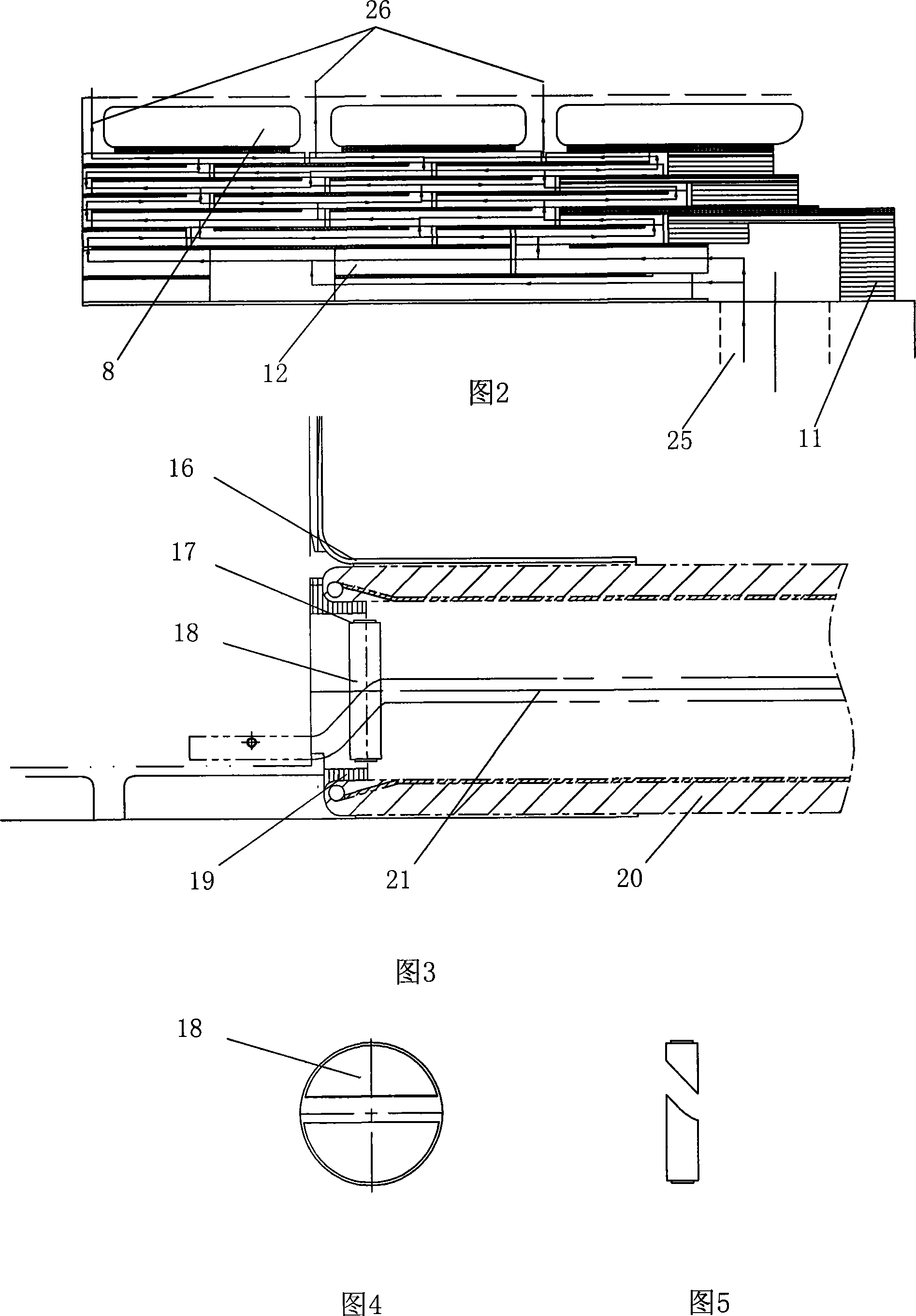 Forced-directed oil cooling coil configuration