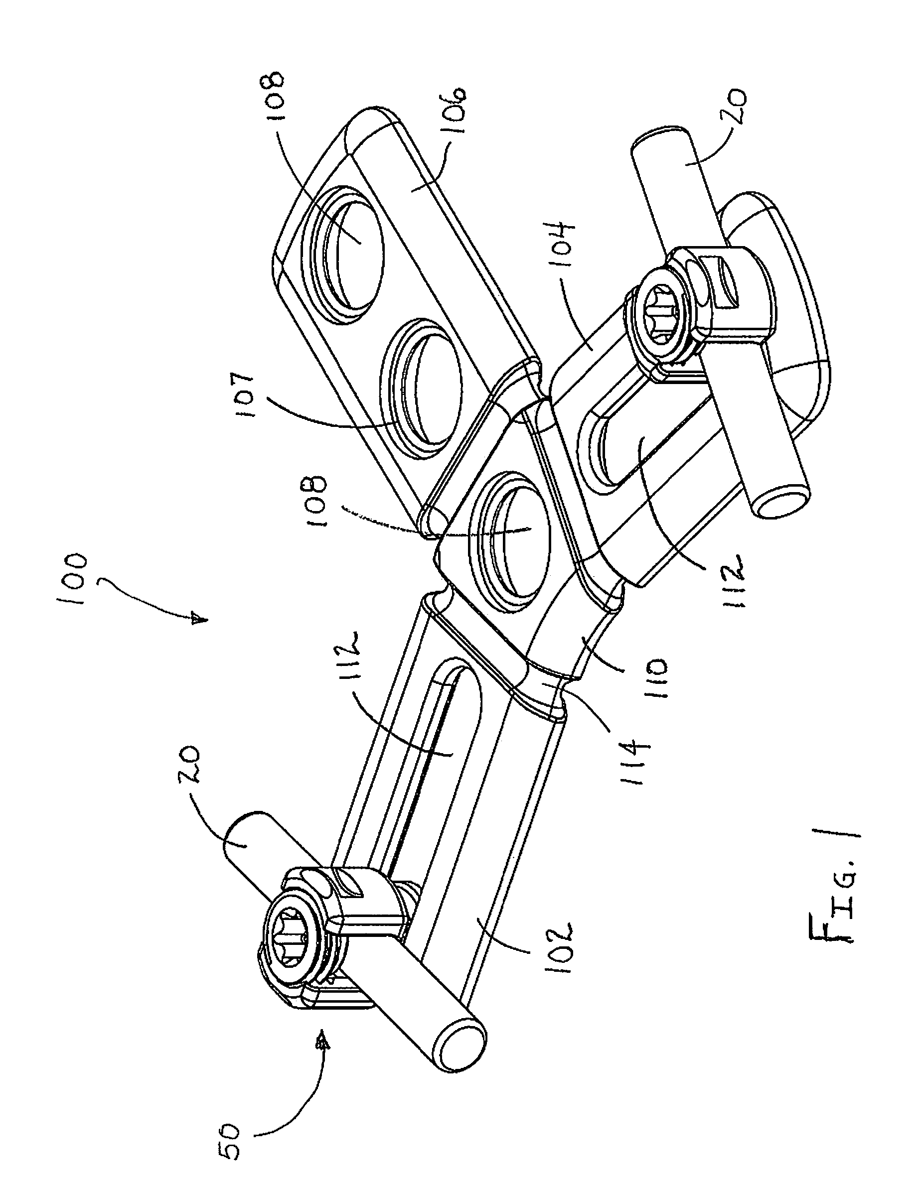 Occipital plate for cervical fixation