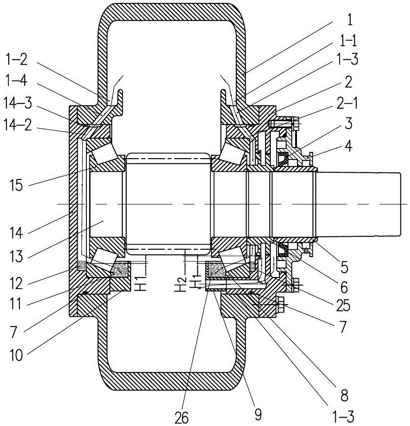 Self-lubrication sealing structure for gear box