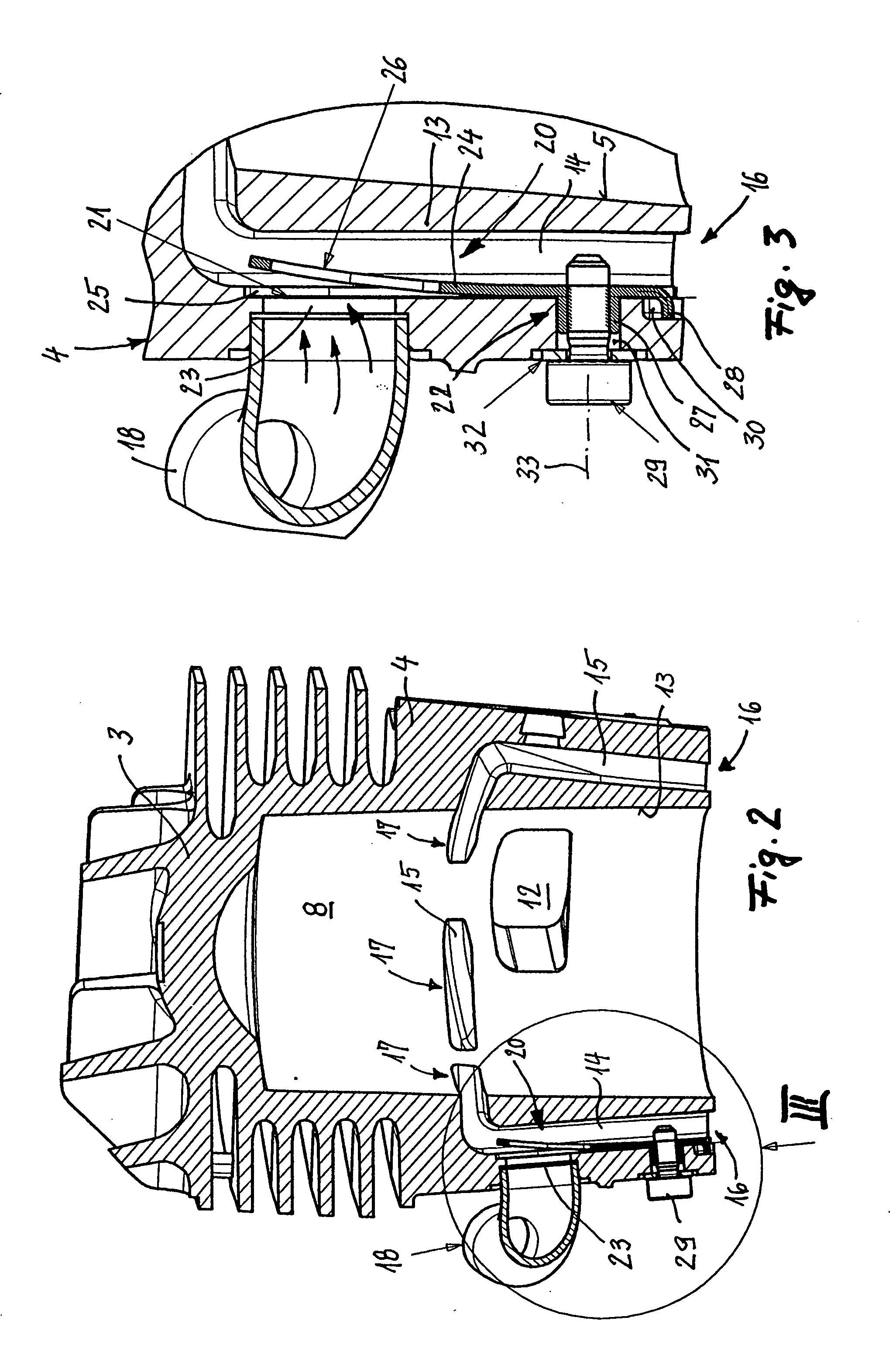 Two-stroke engine having a membrane valve integrated into the transfer channel