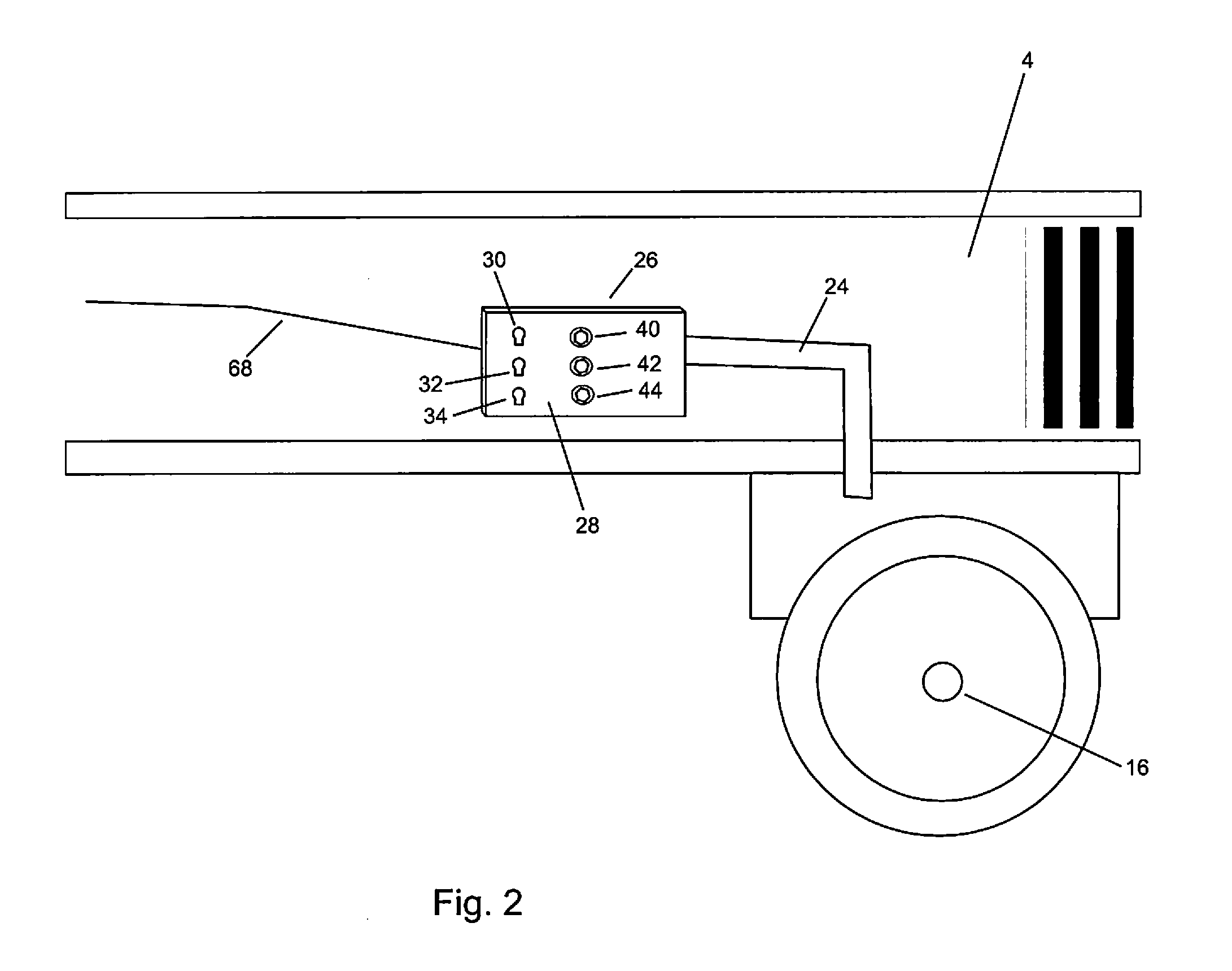 Air suspension pressure display