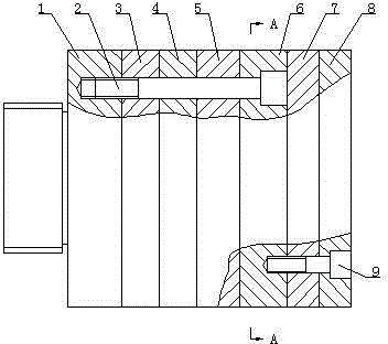 Extrusion mold for edge of wood-plastic door