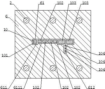 Extrusion mold for edge of wood-plastic door