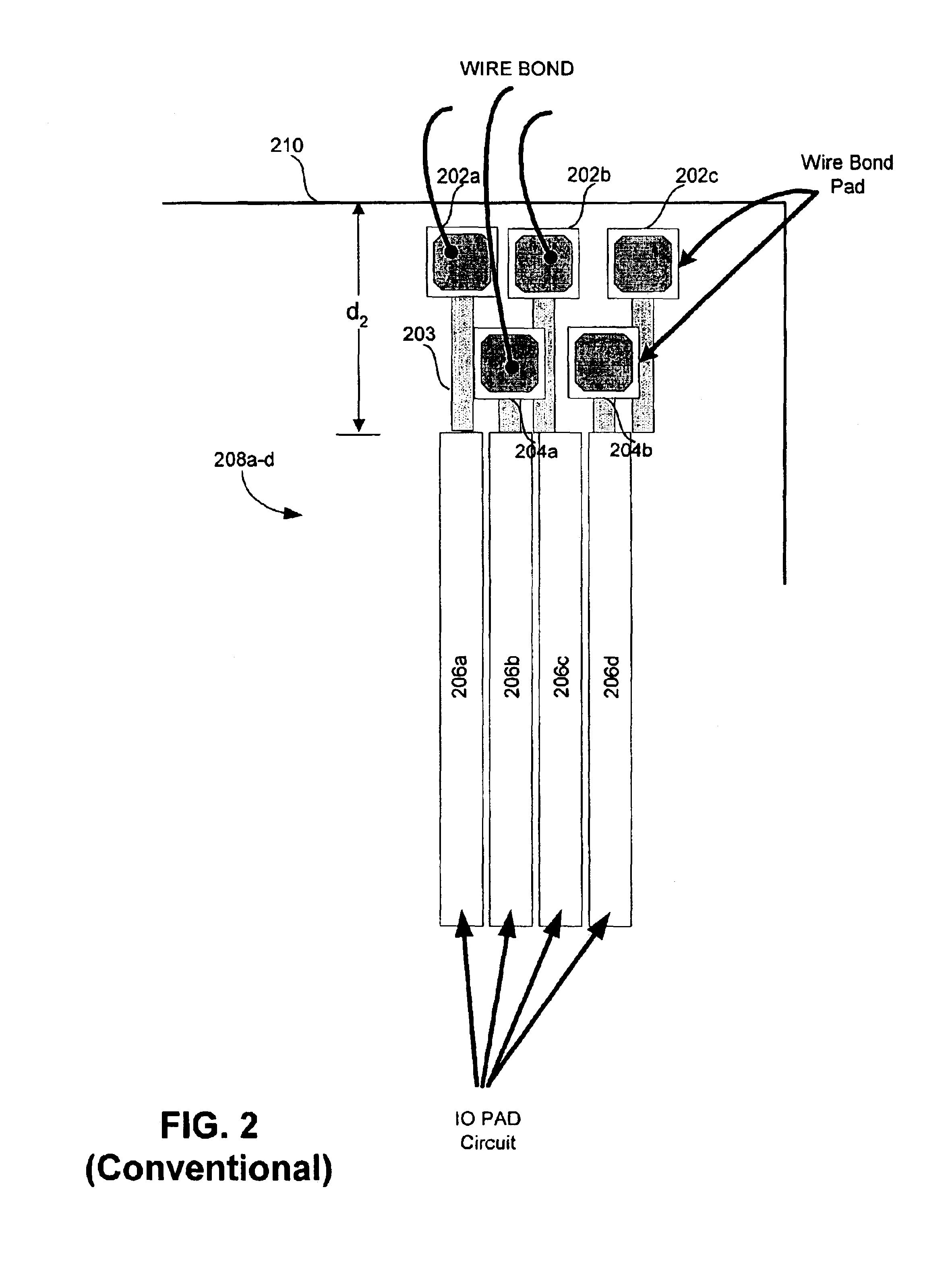 Multi-concentric pad arrangements for integrated circuit pads