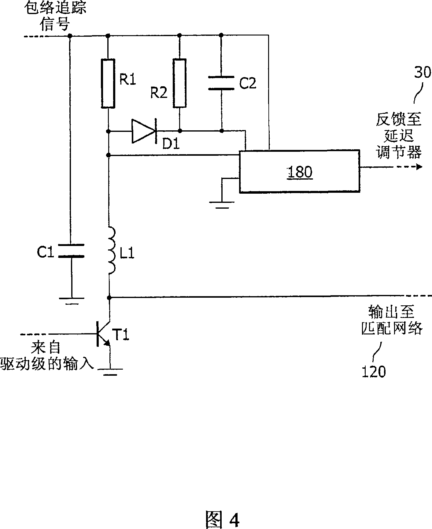 RF transmitter with compensation of differential path delay