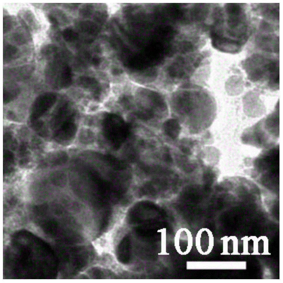 A kind of molybdenum disulfide nanopowder material with aluminum sulfide shell and preparation method thereof