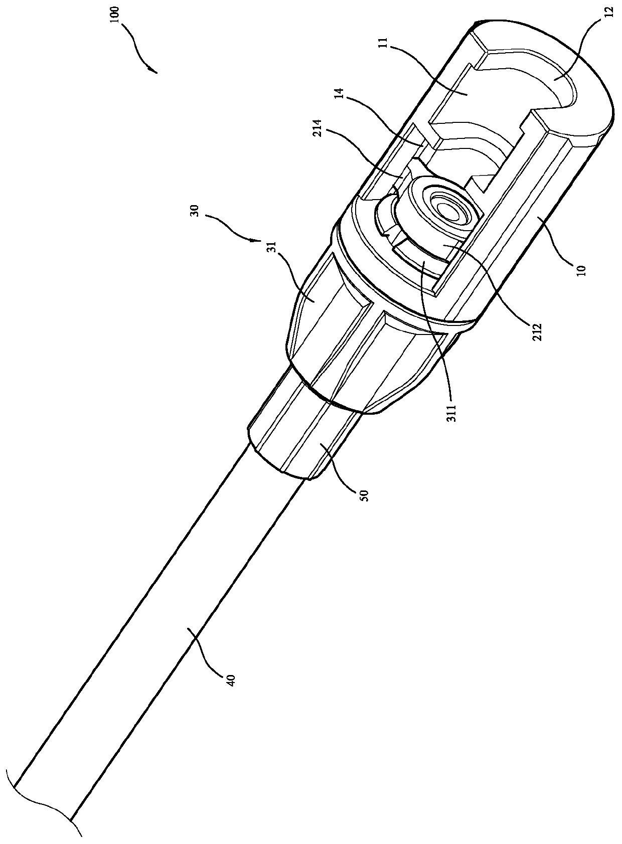 Screw-type British air nozzle inflation joint