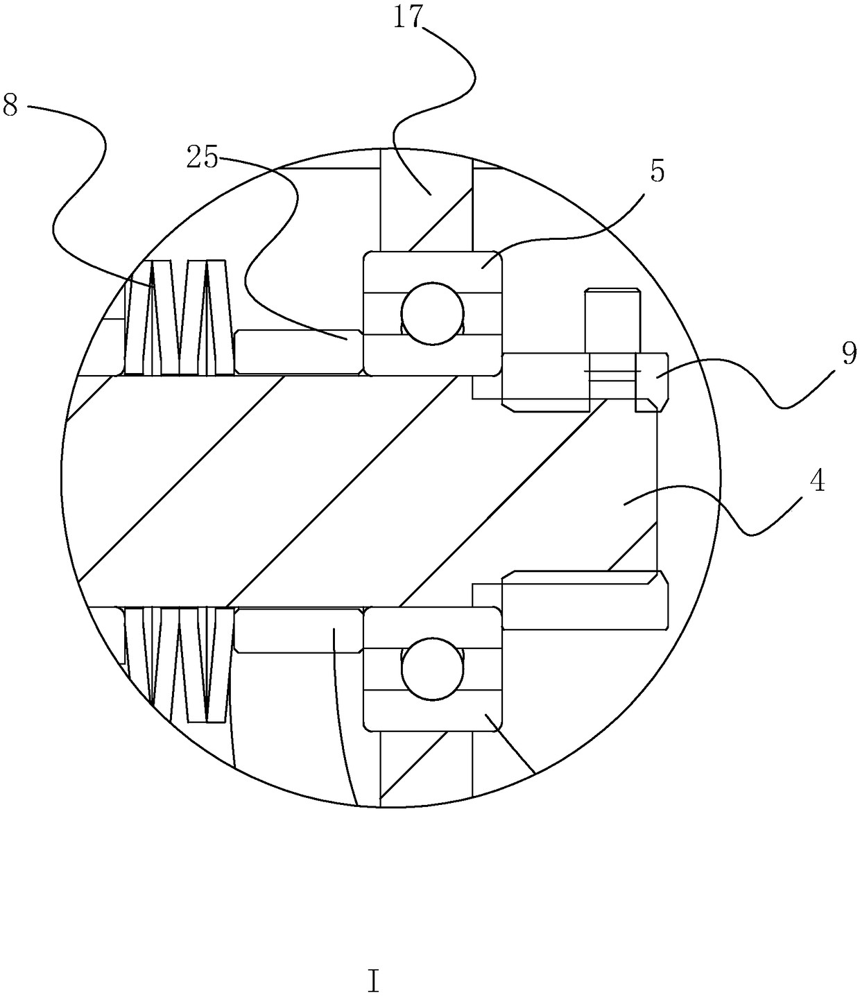 Winding drum device for lifting hanging basket equipment