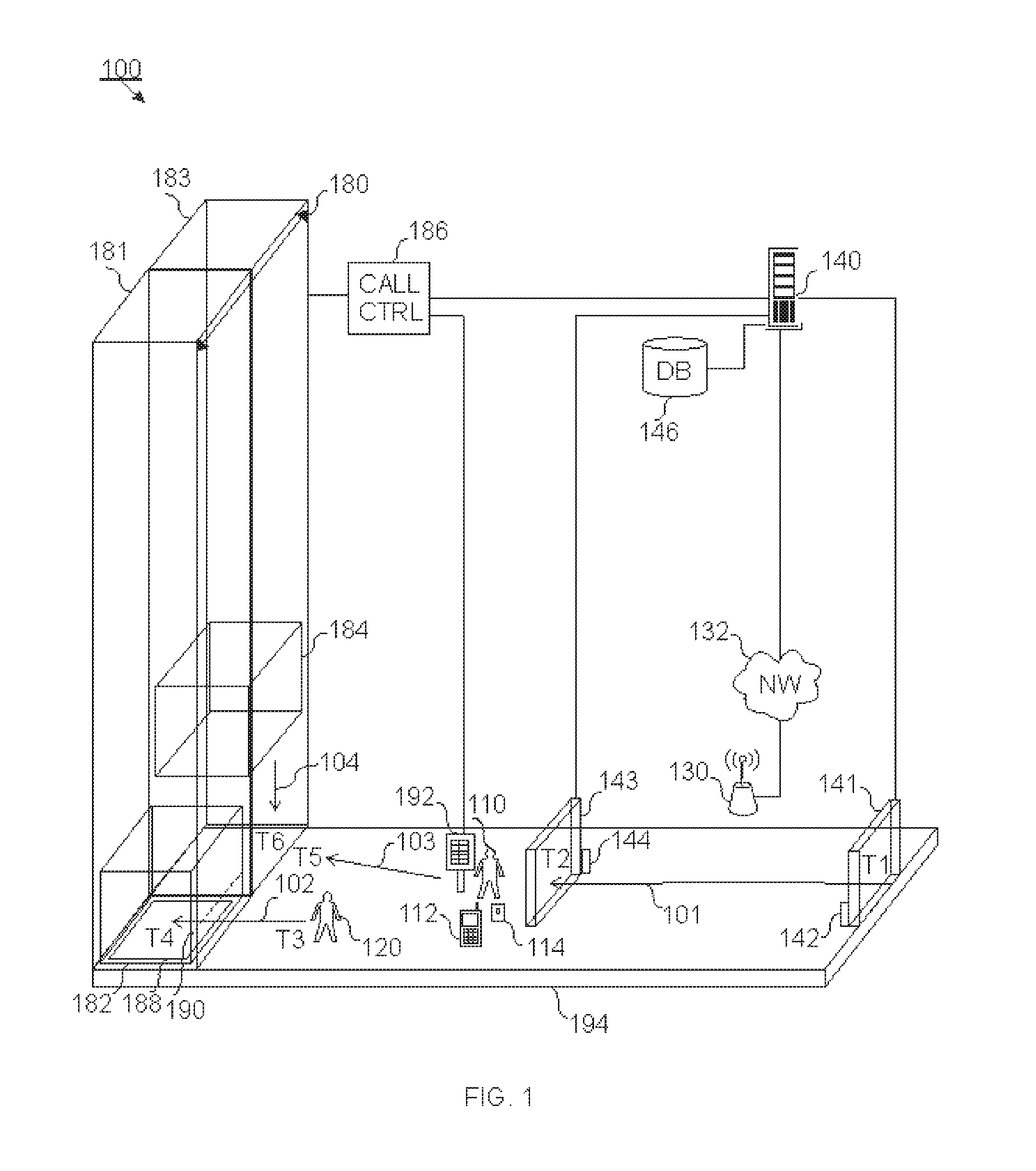 System and a method for elevator allocation based on a determination of walker speed