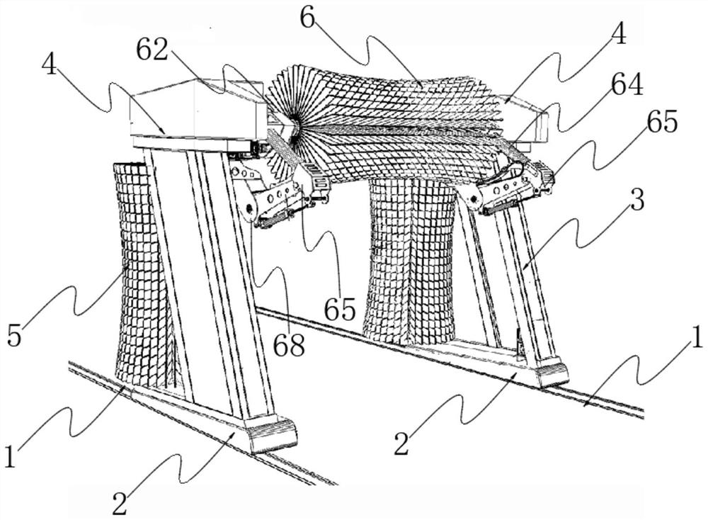 Mechanical arm car washing machine