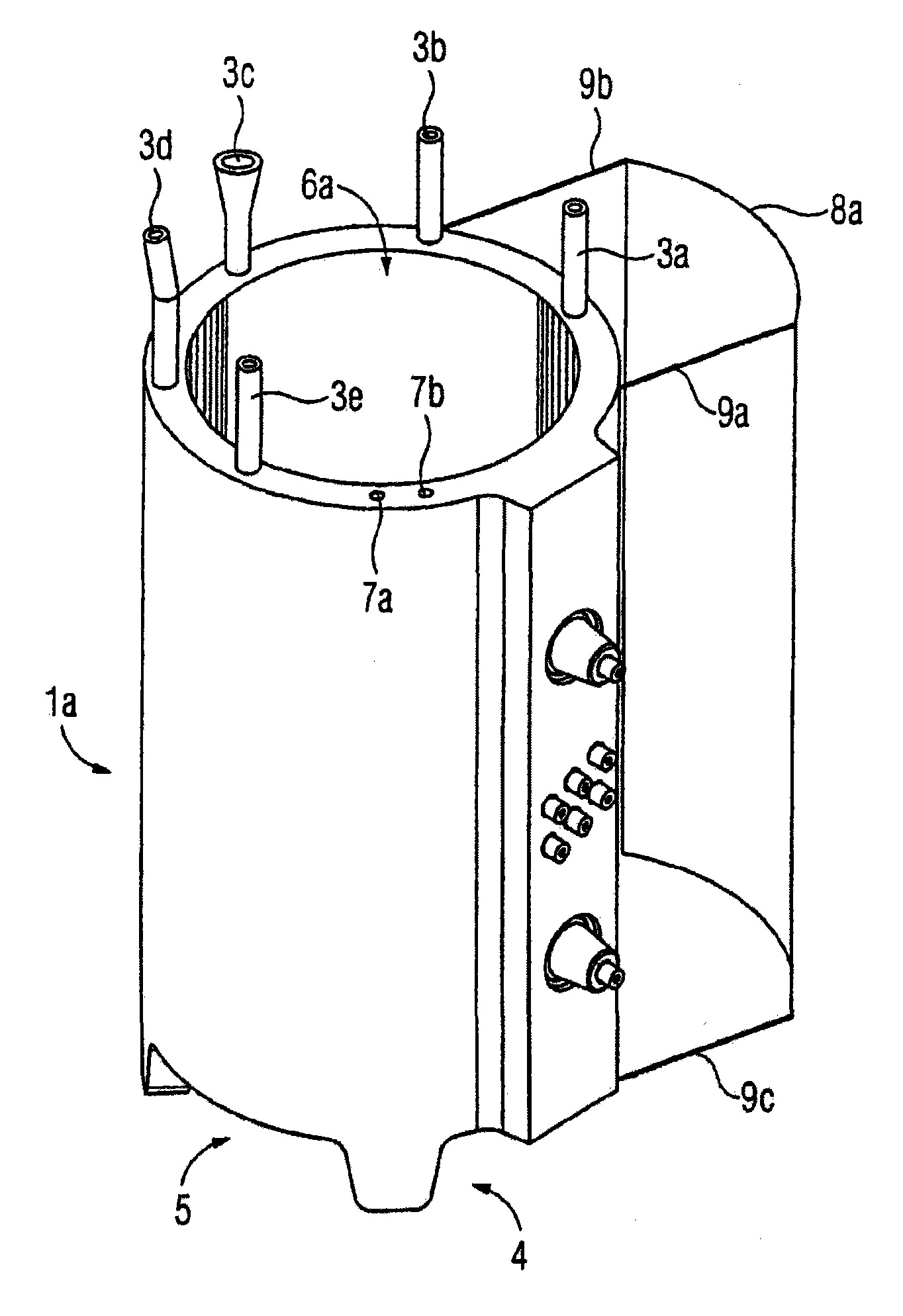 Electric winding body and transformer having forced cooling