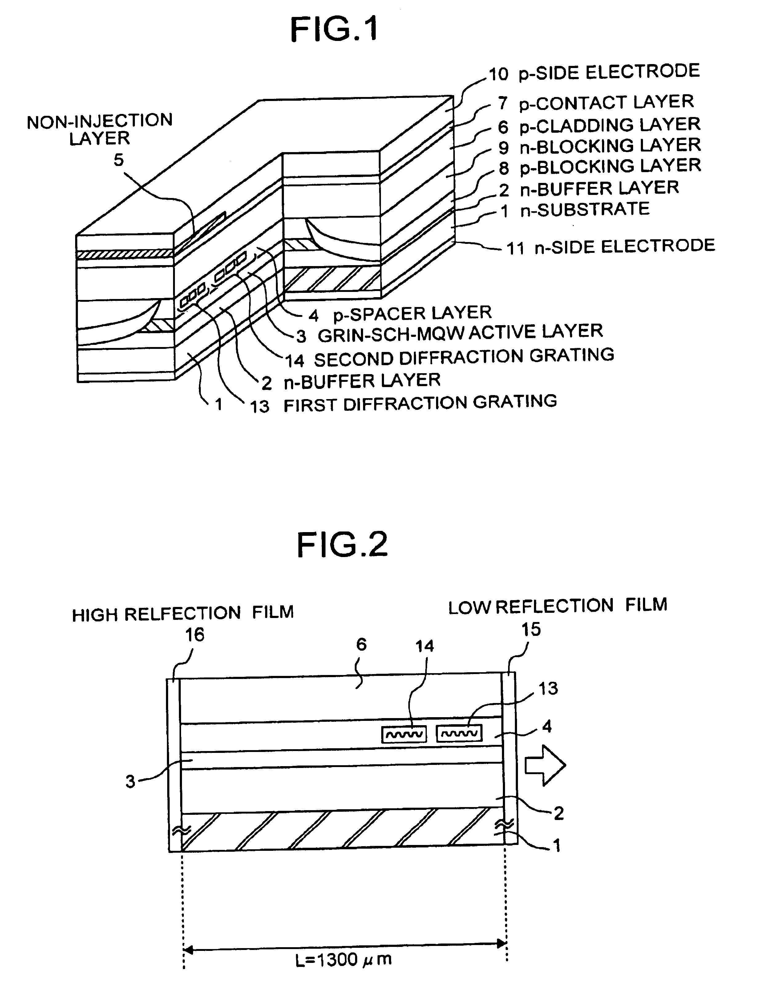 Semiconductor laser device, semiconductor laser module, and optical fiber amplifier using the device or module