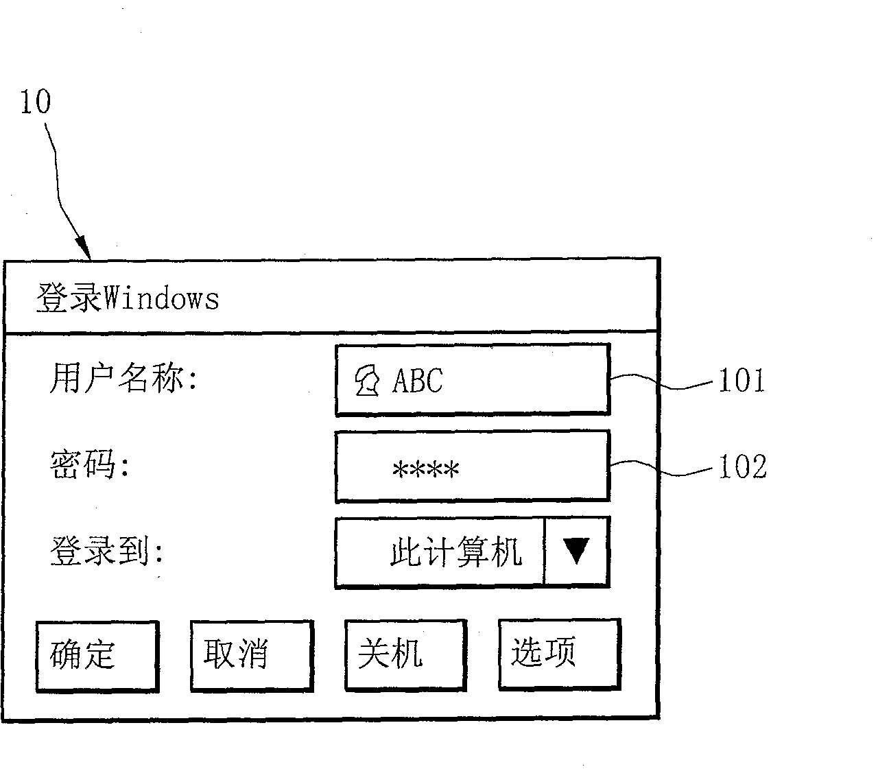 Window login and authentication system and method thereof