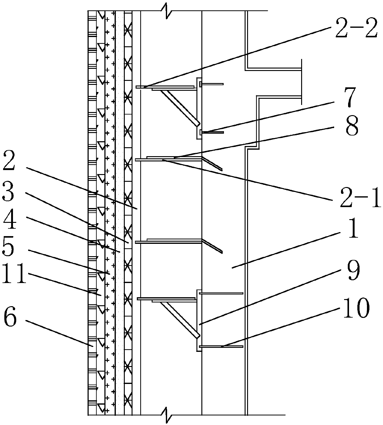 Construction method of pasting facing bricks based on large-scale GRC components on building facades