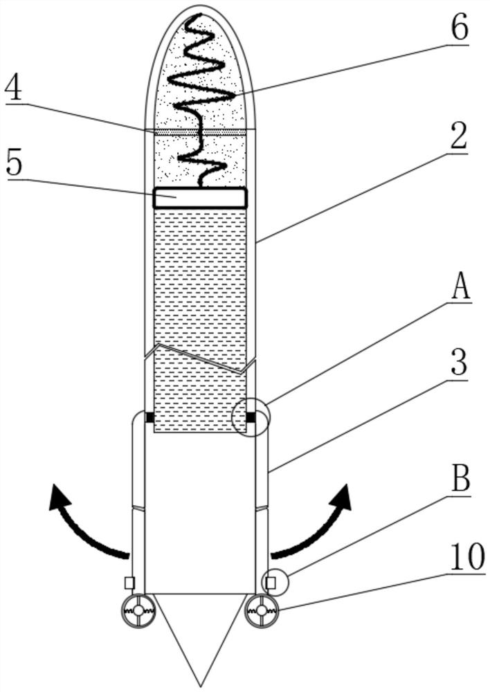 Cold diffusion remediation rod based on organic contaminated soil