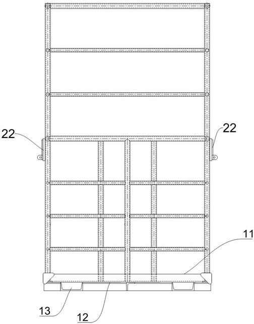 An operating device and method for installing positioning pins on container ships