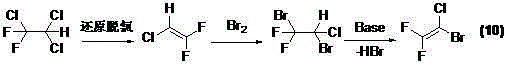 Preparation method of 1-bromo-1-chloro-2,2-difluoroethylene