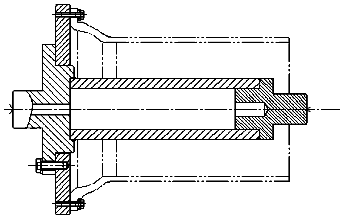 Control method of grinding distortion of outer diameter of guide barrel of auto bank unit of helicopter