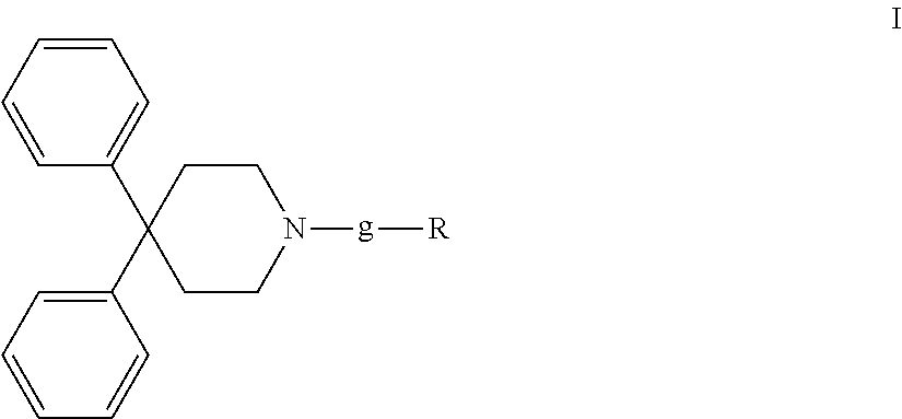 4,4-diphenylpiperidine compounds or pharmaceutically acceptable salts thereof, pharmaceutical compositions and uses thereof