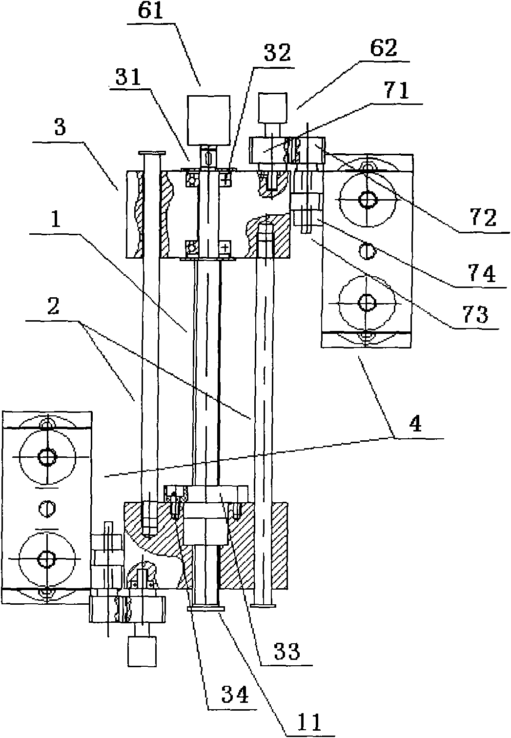 Three-point positioning fixing device