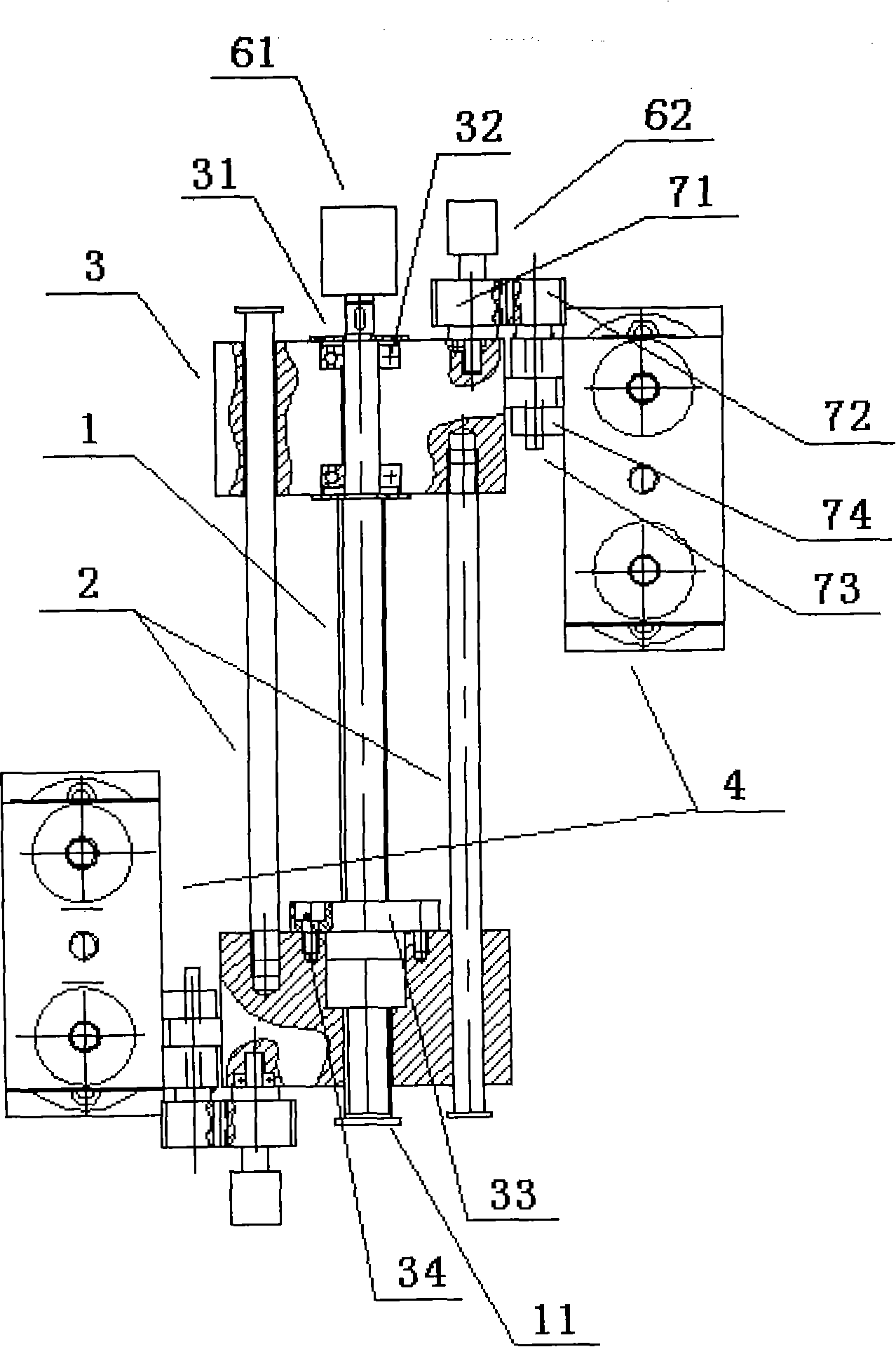 Three-point positioning fixing device