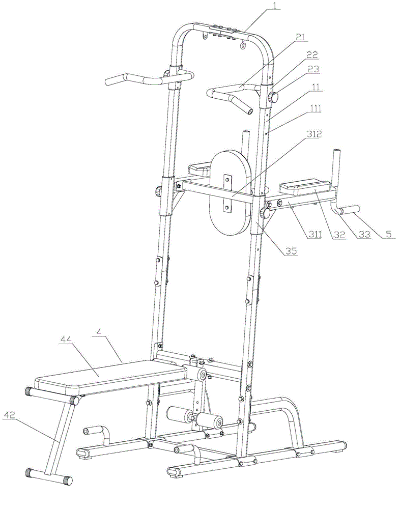 Arm power composite fitness machine