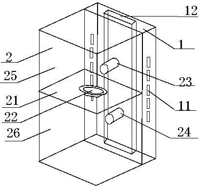Band-pass type bass loudspeaker box and adjusting method thereof