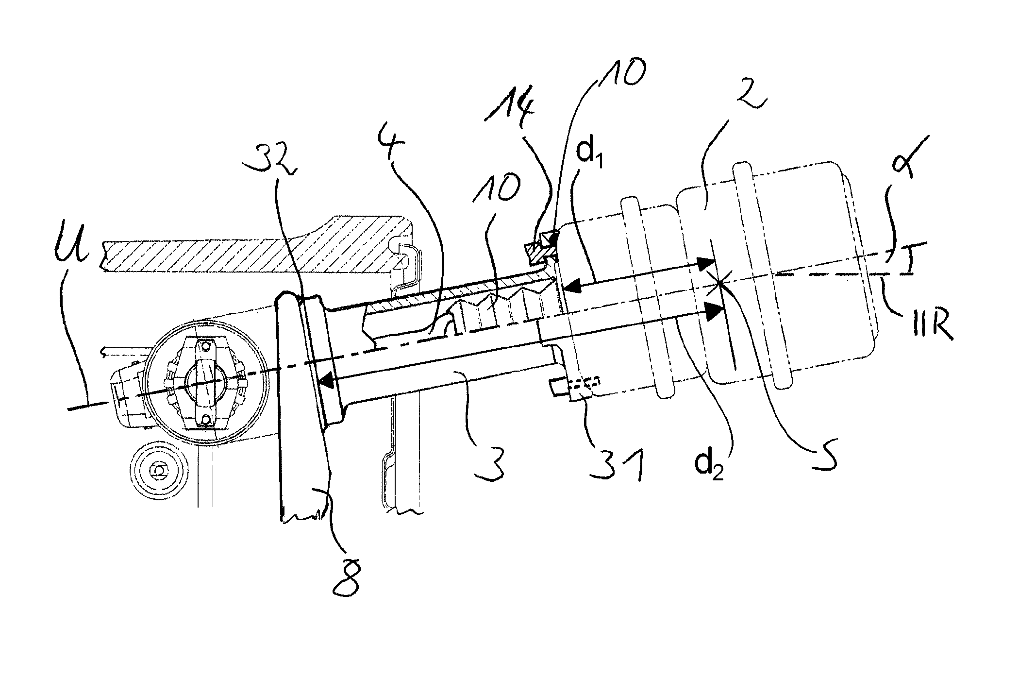 Brake system of a drum brake