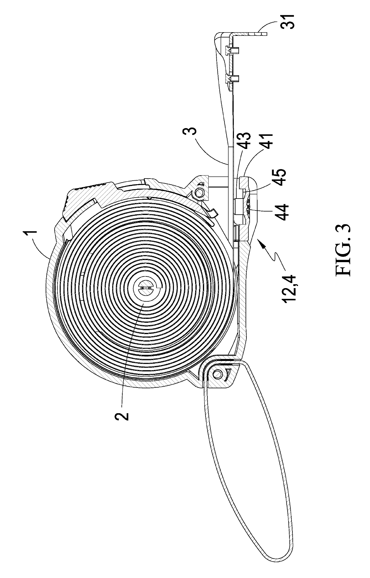 Tape measure structure