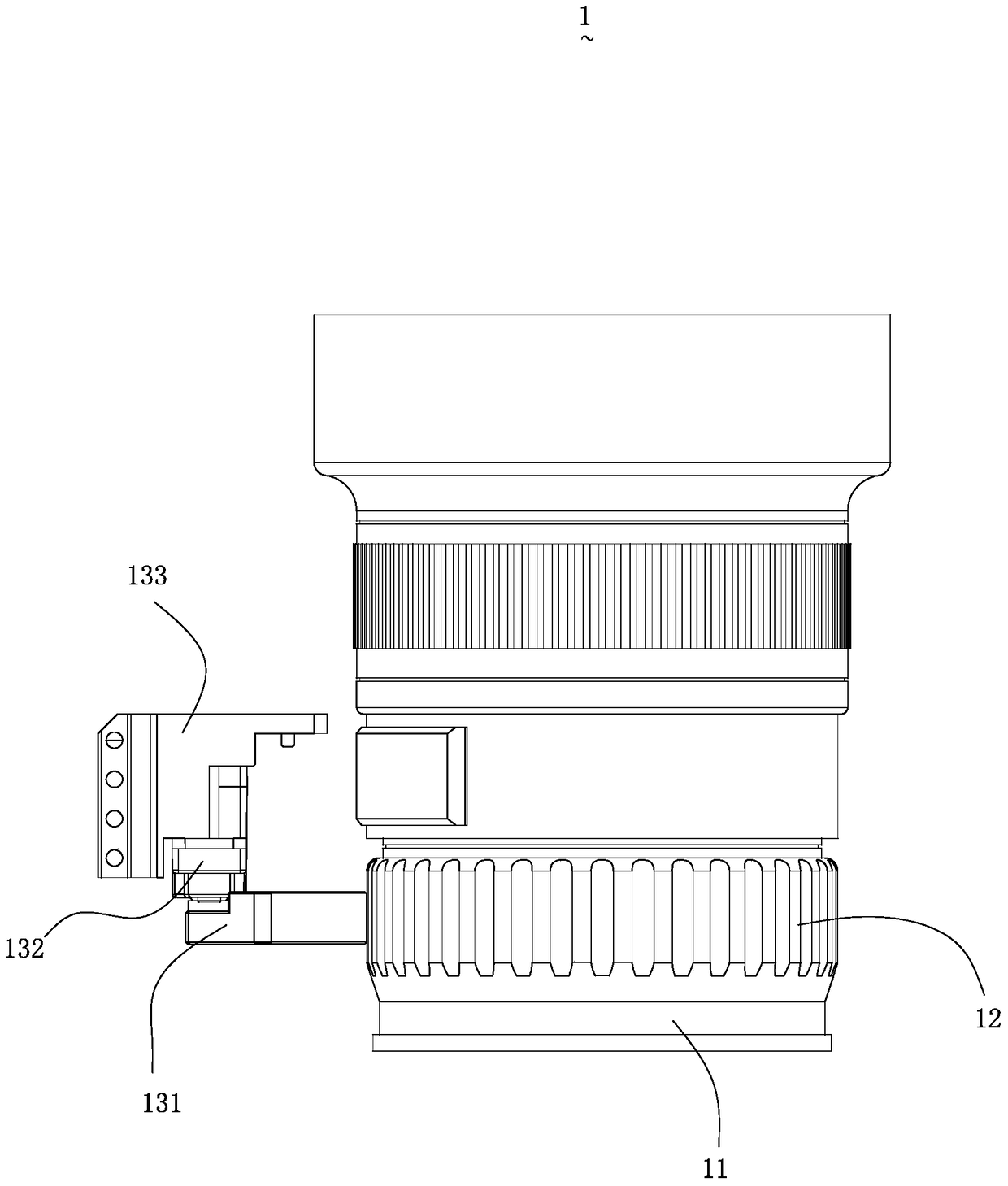 Focusing device, photographing device and aircraft