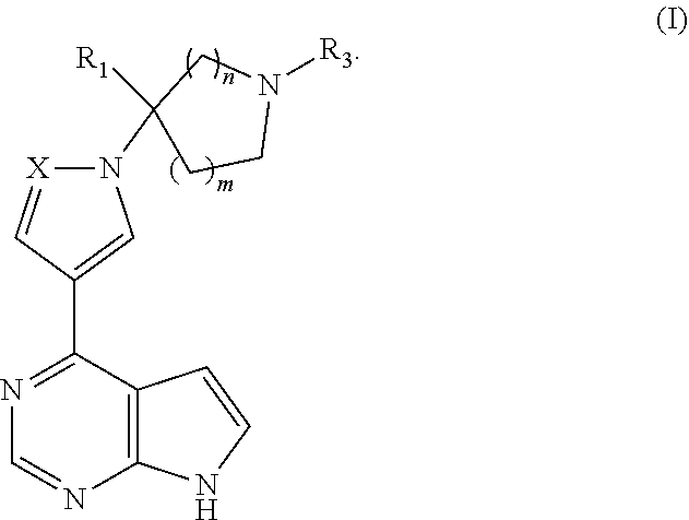 Pyrrolopyrimidine five-membered azacyclic derivative and application thereof