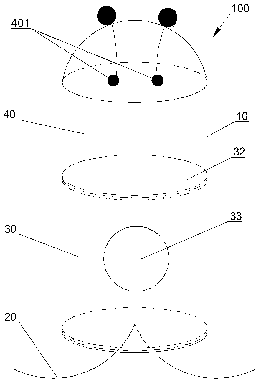 Intracardiac energy collection device and implantable electronic medical device