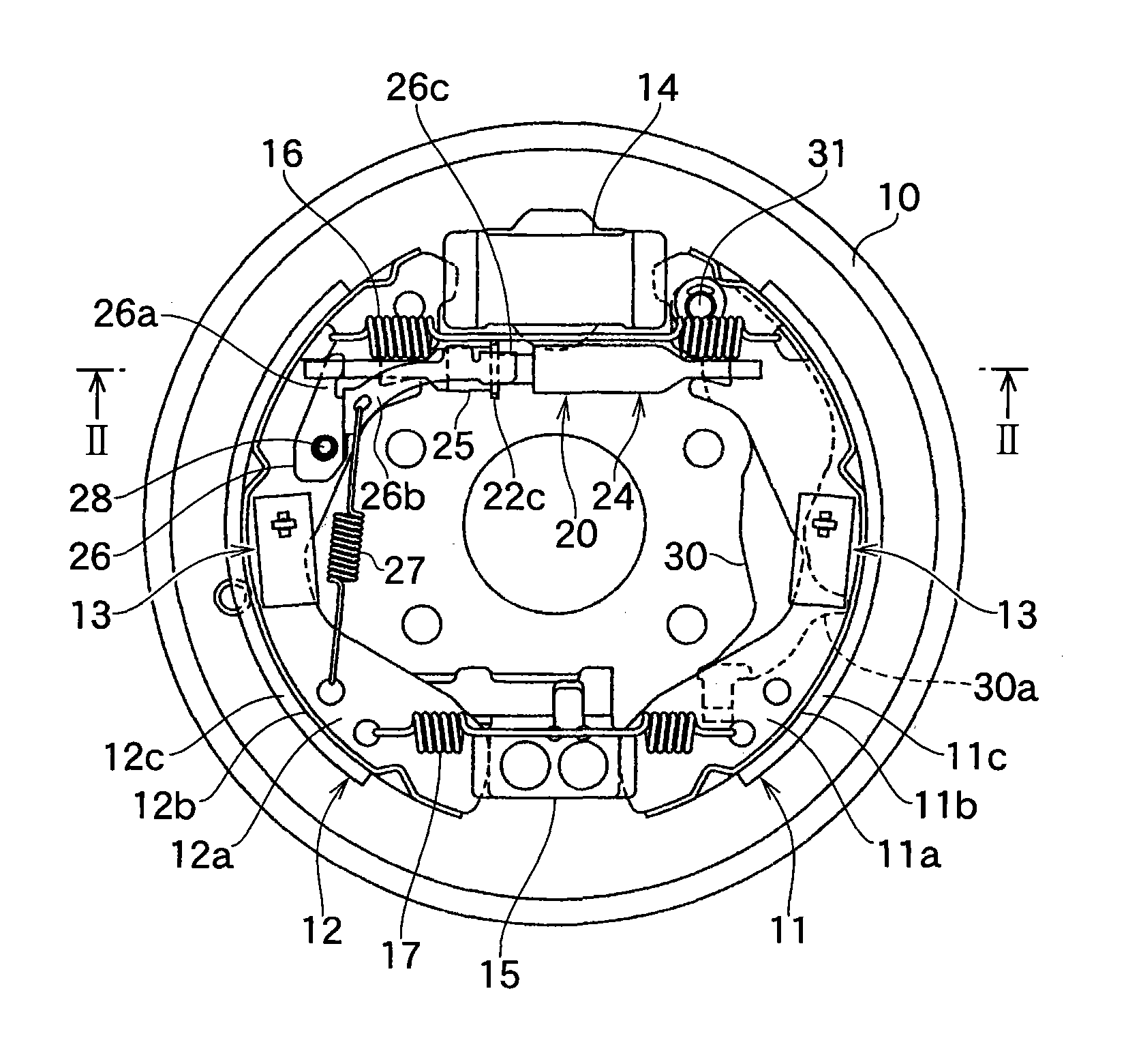 Automatic adjustment device for shoe clearance