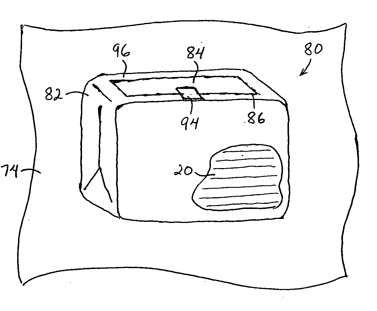 Disposable package with a repositioning attachment feature