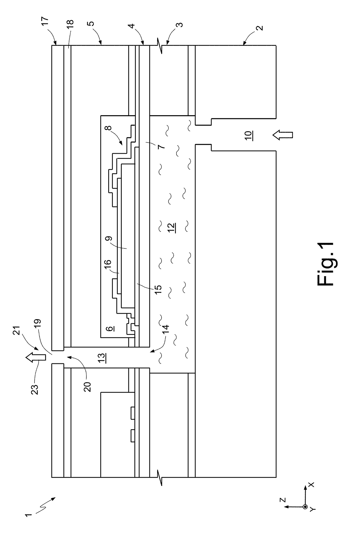 Microfluidic MEMS device with piezoelectric actuation and manufacturing process thereof