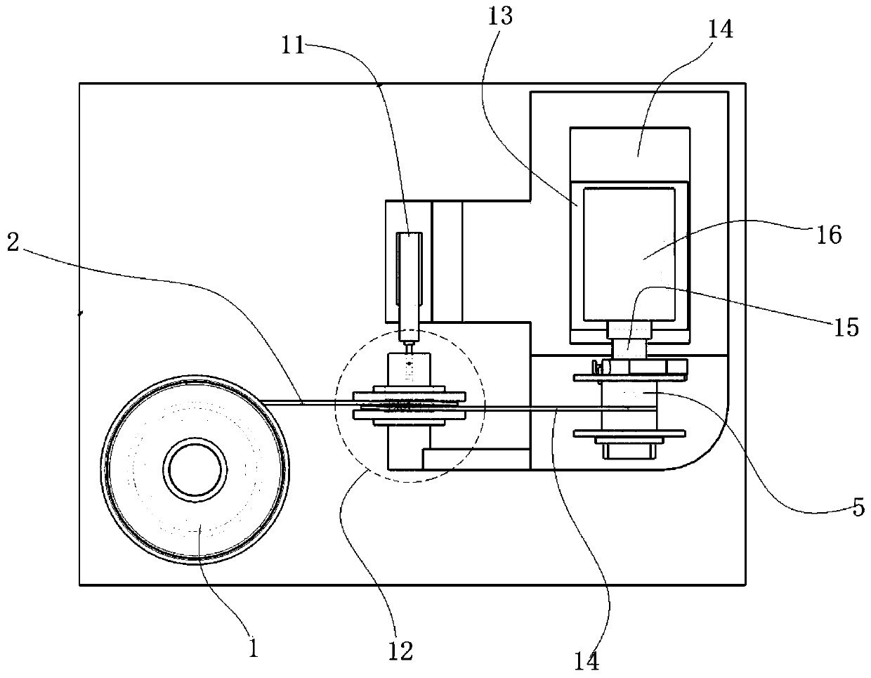 Inductor enameled wire winding process device and process thereof