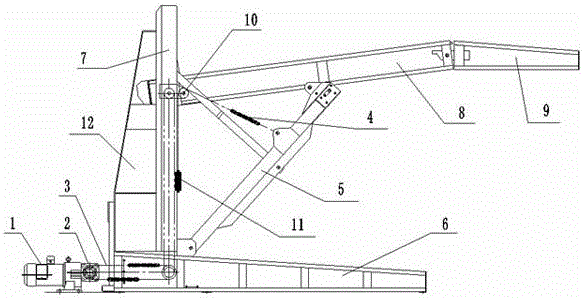 Novel elevating device for primary-secondary simple lifting garage